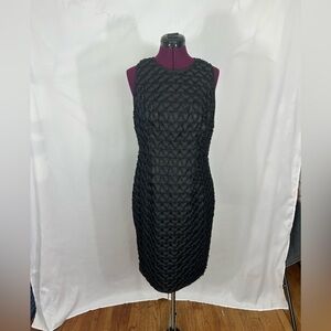 Calvin Klein Black Sleeveless Lace Dress